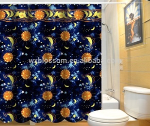 <span class=keywords><strong>Rideau</strong></span> <span class=keywords><strong>de</strong></span> <span class=keywords><strong>douche</strong></span> carré en polyester, noir, pas cher et créatif - Product Image 3