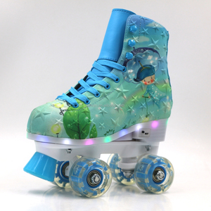 <span class=keywords><strong>Pattini</strong></span> a rotelle doppi da Skate a cinque punte con stella a cinque punte da sogno di vendita calda In fabbrica con luce nella suola - Product Image 1