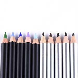 Crayon eyeliner en bois mat brun foncé imperméable à l'eau personnalisé ODM OEM de marque privée populaire Offre Spéciale - Product Image 1