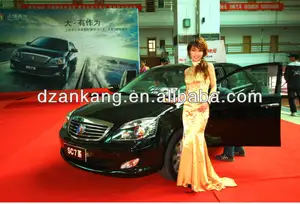 중국에서 공정한 자동차에 사용되는 붉은 전시 카펫 타일