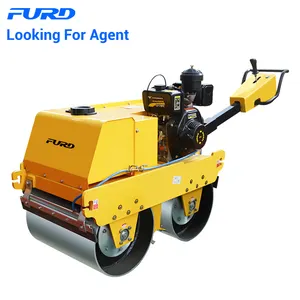 Hydrostatic Double Drum Vibrating Roller Jalan dari Furd