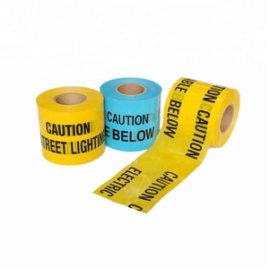 Chất lượng tốt ngầm Cáp cảnh báo Băng 7.5cm 500m có thể in tùy chỉnh màu đen và màu vàng đỏ đen - Product Image 3