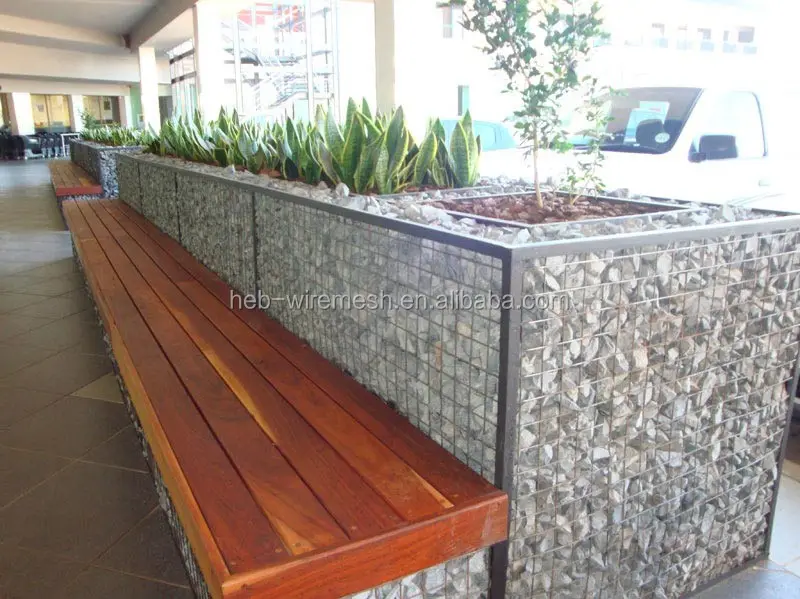 Boîte de gabions soudés, cage en pierre, mur de retenue pour clôture de jardin