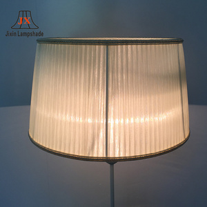 Nuovo design fodera in tessuto bianco <span class=keywords><strong>paralume</strong></span> <span class=keywords><strong>verde</strong></span> pallido fold banda lampada ombra - Product Image 4