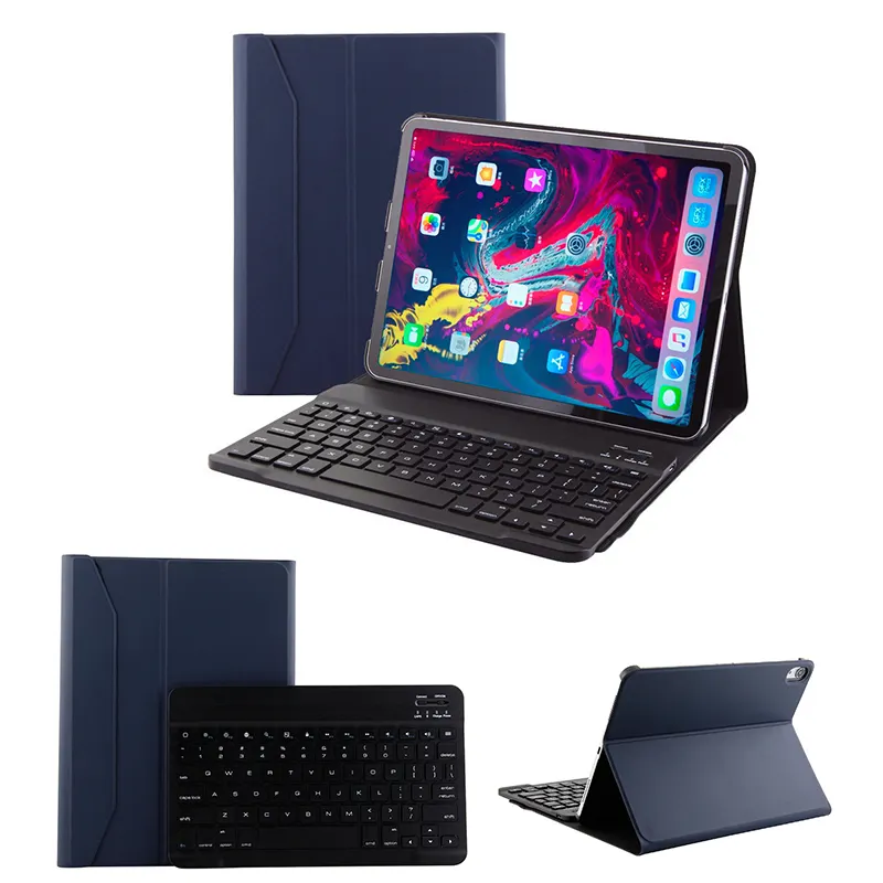For iPad Keyboard Case Wireless Detachable Keyboard Tablet Leather Cover Case For Apple iPad Pro 11