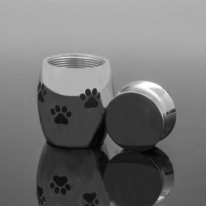 Marlary Stainless Steel Waterproof Unique Animal Paw Print <strong>Ashes</strong> Memory <strong>Pet</strong> <strong>Urn</strong> - Product Image 2