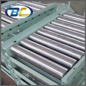 Yerçekimiyle taşımalı makaralı konveyör PVC Lagging paslanmaz çelik avara ağır tahrikli makaralı palet - Product Image 4