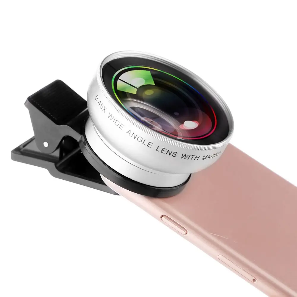 2019 Cell Phone Accessories Universal Phone Camera Lens 0.45X Wide Angle Lens for iphone X