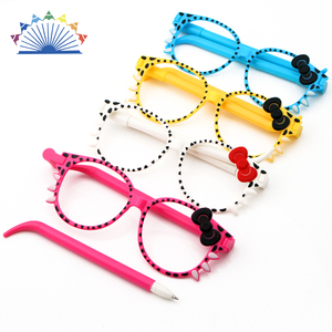 Bowknot Lunettes Enfants Jouet Stylos Étudiant Papeterie Cadeaux Stylo À Bille