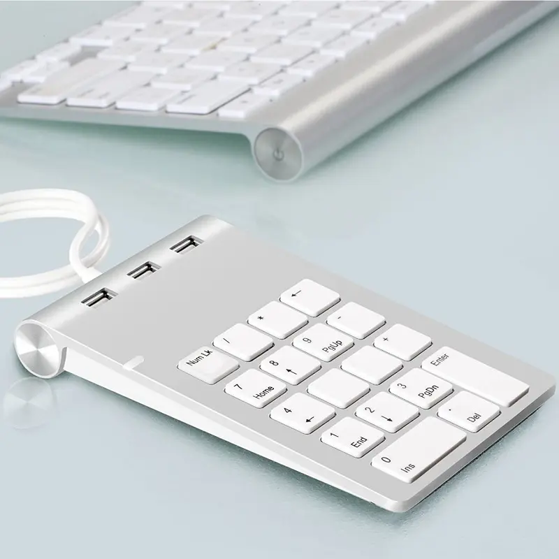 Produsen Stok Tersedia Keyboard Mini Komputer Laptop Pad Tombol USB 2.0 Keypad Numerik