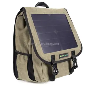 Glory Solar Traveling army green outdoor phone solar panel fast delivery backpack bag hiking