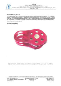 Poulie simple en alliage d'aluminium pour l'alpinisme, 13 mm, avec fixation latérale fixe, personnalisable OEM, certifiée EN12278 - Product Image 5