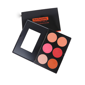 ¡Stock! Profesional barato al por mayor polvo presionado impermeable 6 colores colorete paleta - Product Image 2