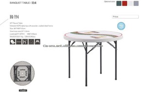 Y94 Hiện Đại <span class=keywords><strong>3ft</strong></span> Nhựa Ngoài Trời Gấp Vòng Cà Phê Bia Bàn Hồ Bơi Ô Lỗ Cho Sân Bệnh Viện Ăn Uống Khách Sạn Trường Sử Dụng - Product Image 2