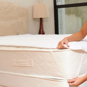 Hotel Primavera <span class=keywords><strong>de</strong></span> <span class=keywords><strong>cuna</strong></span> personalizado 120gsm Hollowfiber poliéster Protector <span class=keywords><strong>de</strong></span> colchón/cubierta - Product Image 2