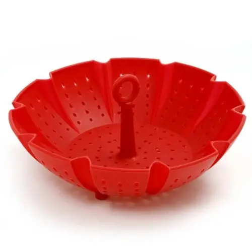 silicone Food Steamer Kitchenware heat-resistant food vegetable stream basket kitchen accessories Silicone kitchen pro