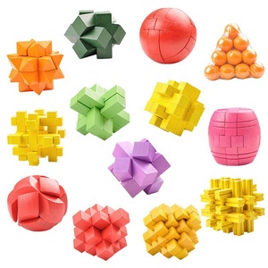 Bán Buôn Trung Quốc Bằng Gỗ Khối Kongming Khóa Dành Cho Người Lớn Gỗ Teaser Brain Câu Đố Giải Pháp - Product Image 4