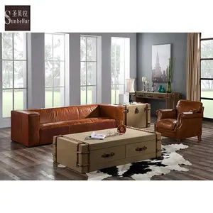 Seater Factory Cheap Price Custom Made 2 Seater Sofa Leather Restaurant Bed