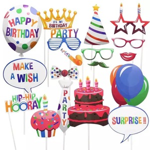 Kit Decorazioni per Feste <span class=keywords><strong>di</strong></span> <span class=keywords><strong>Compleanno</strong></span> e Riunioni <span class=keywords><strong>di</strong></span> Classe, Accessori per Foto Booth, Articoli per Bambini - Product Image 2