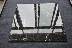 Piastrelle in Ceramica Effetto Marmo <span class=keywords><strong>Nero</strong></span> con Venature Bianche per Ufficio Moderno, Prezzo in Algeria - Product Image 4