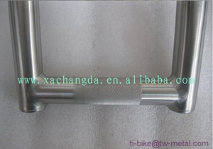 Guidon de vélo en titane spécialement conçu, guidons de vélo en titane fabriqués en Chine, guidons en titane personnalisés à bas prix - Product Image 5