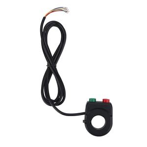 2 in 1 <span class=keywords><strong>Moto</strong></span> Corno Faro Interruttore di Pulsante di Controllo Presa di <span class=keywords><strong>Manubrio</strong></span> per Bici Elettrica Scooter - Product Image 6