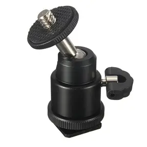 Tripod Heads with 1/4" Mount and Thread Mini Ball Head For Digital Camera Camcorder 360 Degree Rotating