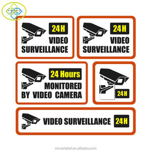 Customกาวสติกเกอร์PVCสำหรับ<span class=keywords><strong>กล้อง</strong></span><span class=keywords><strong>วงจรปิด</strong></span>ป้ายเตือนการพิมพ์ - Product Image 3