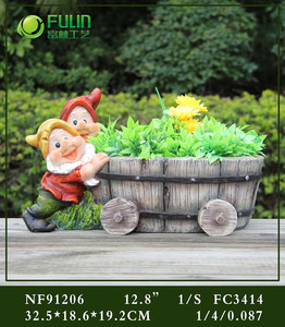Nain de <span class=keywords><strong>Jardin</strong></span> Personnalisable sur Ornement de Moto Pots de Fleurs en Résine avec Base en Marbre Statues en Polyrésine - Product Image 6
