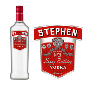 Personalizado Impresión de adhesivo de <span class=keywords><strong>vodka</strong></span> botella de vino de etiquetas de La etiqueta engomada - Product Image 3