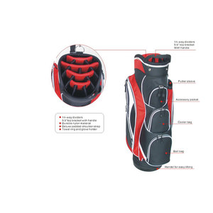 Sac de support de golf en gros avec tube pour parapluie - Product Image 4