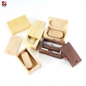 Factory Provide Free Sample Custom Logo Engraved Wooden USB 64 GB 2テラバイトFlash Drive