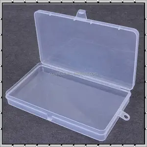 Clear Polypropylene <strong>Mini</strong> <strong>Storage</strong> <strong>Box</strong> With Hinged Lid,Snap Closure - Product Image 1