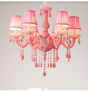 Lampadari a Sospensione Moderni di Lusso <span class=keywords><strong>Rosa</strong></span> Macaron, Luci Decorative per Soggiorno, Sala da Pranzo, Camera da Letto, Lampadari a LED in Cristallo - Product Image 5