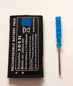 3.7 v 2500 mah ליתיום סוללה + מברג עבור Nintendo 3DS XL משחק סוללה חבילה