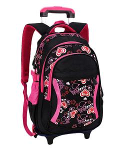 <span class=keywords><strong>Mochila</strong></span> <span class=keywords><strong>Escolar</strong></span> <span class=keywords><strong>con</strong></span> <span class=keywords><strong>Ruedas</strong></span>, <span class=keywords><strong>Mochila</strong></span> Infantil <span class=keywords><strong>con</strong></span> <span class=keywords><strong>Ruedas</strong></span> Negra Impermeable Antirrobo para Niños de 6 a 12 Años - Product Image 1