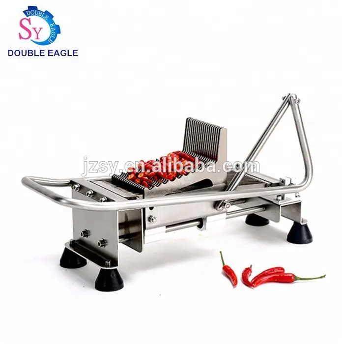 Mini cortadora manual de chiles para uso doméstico, máquina para picar pimienta caliente, máquina de corte de chiles de acero inoxidable