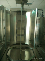 Machine à shawarma au gaz pour restaurant commercial, usage intensif