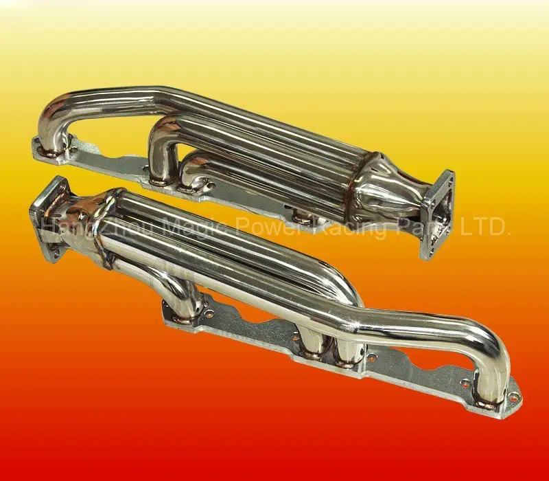 T3 Stainless Steel Mobil Turbo Exhaust Manifold Header untuk CHEVY SBC