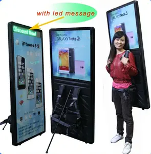 Ba Lô Quảng Cáo Led Hình Người 2021 Bảng Quảng Cáo Hiển Thị Led Ngôn Ngữ Thế Giới Với Màn Hình <span class=keywords><strong>Lcd</strong></span> Video Hấp Dẫn - Product Image 1