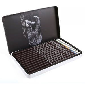 Set di 12 Matite Professionali di Alta Qualità per <span class=keywords><strong>Disegno</strong></span>, Carbone e Schizzo, Durezza Media e Morbida, per Artisti e Forniture Artistiche Standard - Product Image 2