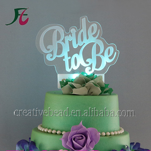 Personnalisez le design pour votre propre style avec un dessus <span class=keywords><strong>de</strong></span> gâteau en acrylique découpé au laser et des décorations <span class=keywords><strong>de</strong></span> gâteau éclairées pour le mariage - Product Image 4