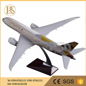 Alta Qualidade 43CM Resina Artesanal B787 Passageiro Planador Planos De Carga Modelos Modelo De Resina Com Impressão Logotipo Do Cliente - Product Image 5