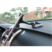Support de tableau de bord adhésif à ventouse circulaire de 108 mm pour GPS et téléphone