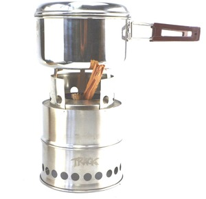 Estufa Portátil Compacta de Acero Inoxidable para Leña, Ideal para Camping, Senderismo y Supervivencia - Barbacoa Ecológica para Exteriores - Product Image 1