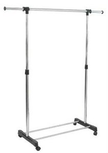 Perchero de metal de un solo carril extensible - Product Image 2