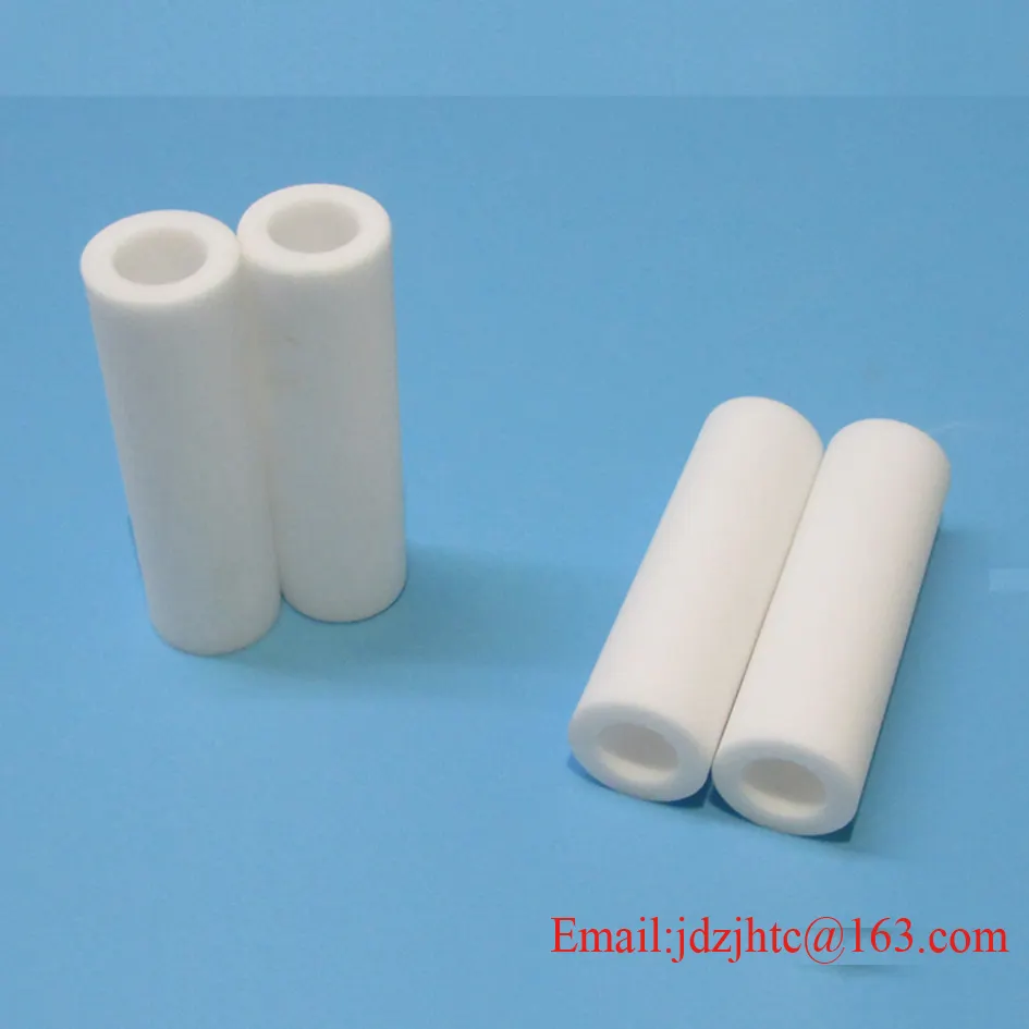 Tubo de cerámica esmaltado/dieléctrico/95% alúmina/tubo aislante eléctrico