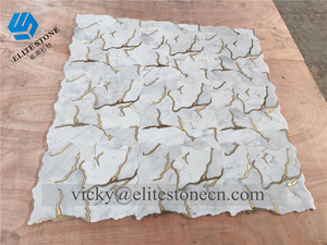 NGHỆ THUẬT Brass dòng hỗn hợp gốm bằng tia nước khảm đá cẩm thạch với chất lượng cao - Product Image 6