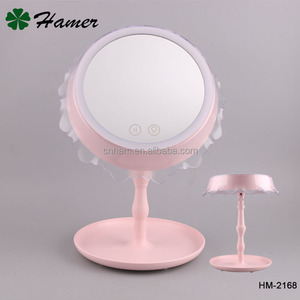 Portátil escritorio cosmético Dresser/tocador <span class=keywords><strong>espejo</strong></span> de maquillaje con <span class=keywords><strong>luz</strong></span> <span class=keywords><strong>LED</strong></span> - Product Image 1