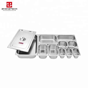 Zhongte Thép Không Gỉ Gastrom <span class=keywords><strong>GN</strong></span> Pan Buffet Khay Cho Dịch Vụ Thực Phẩm Thiết Bị - Product Image 5